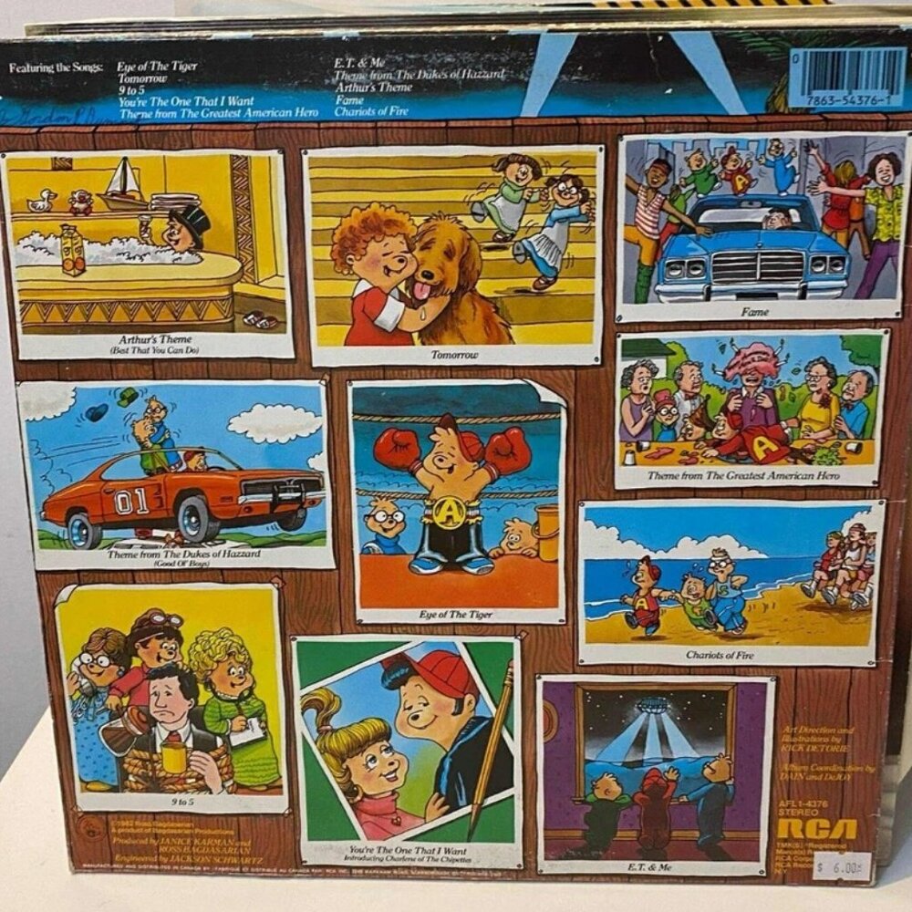 The Chipmunks – The Chipmunks Go Hollywood Vinyl Record LP AJ9 - Picture 2 of 2